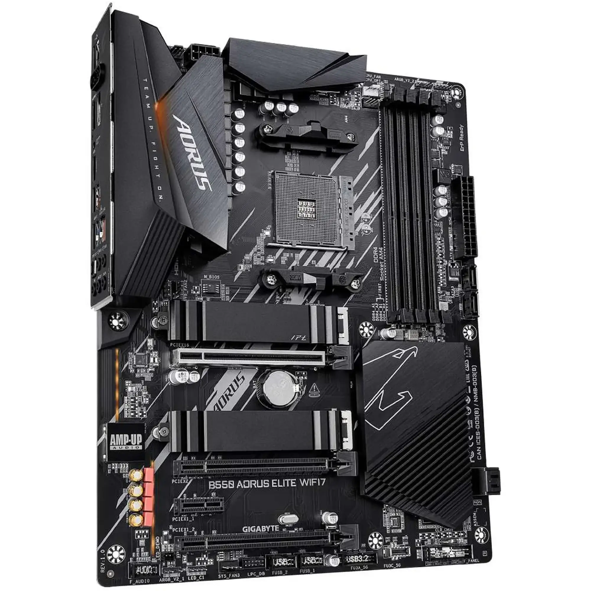 Купить Материнская плата GIGABYTE B550 AORUS ELITE WIFI7 (sAM4, AMD B550, DDR4, ATX) - фото 3