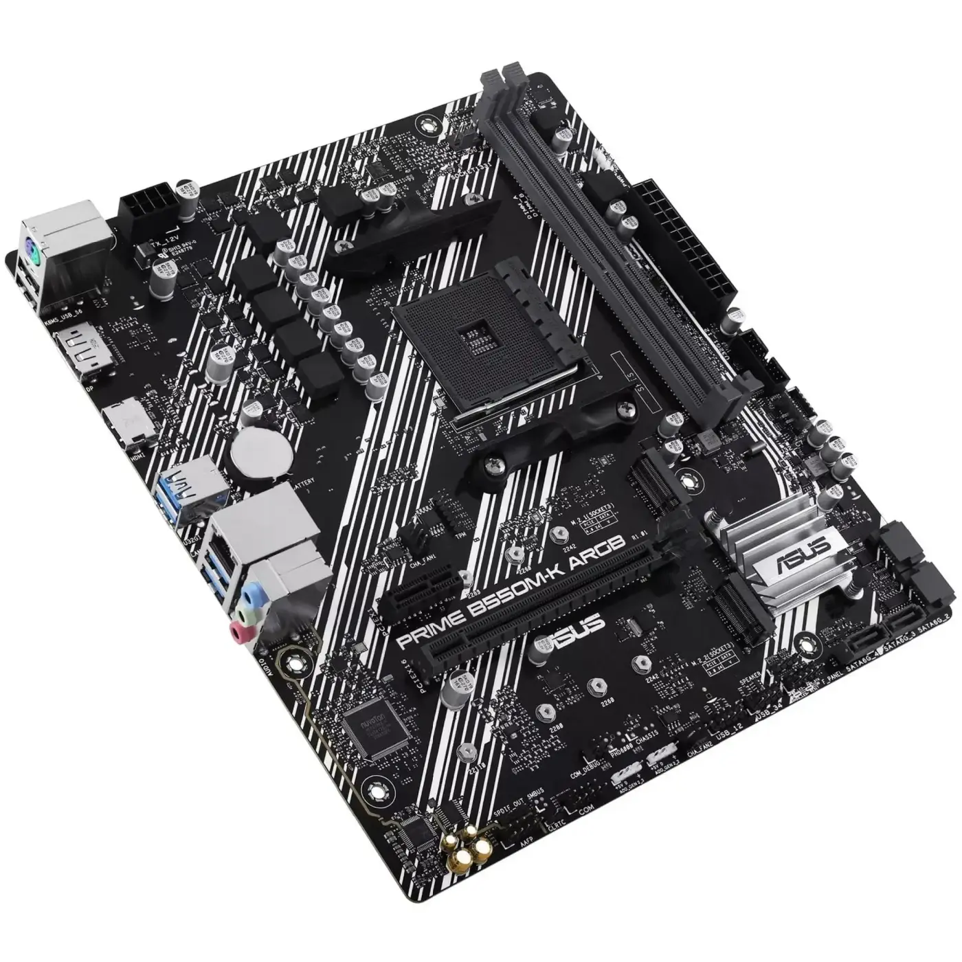 Купити Материнська плата ASUS PRIME B550M-K ARGB (sAM4, AMD B550, DDR4, mATX) - фото 5