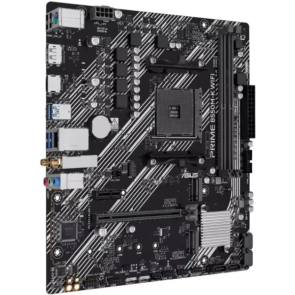 Купити Материнська плата ASUS PRIME B550M-K WIFI (sAM4, AMD B550, DDR4, mATX) - фото 3
