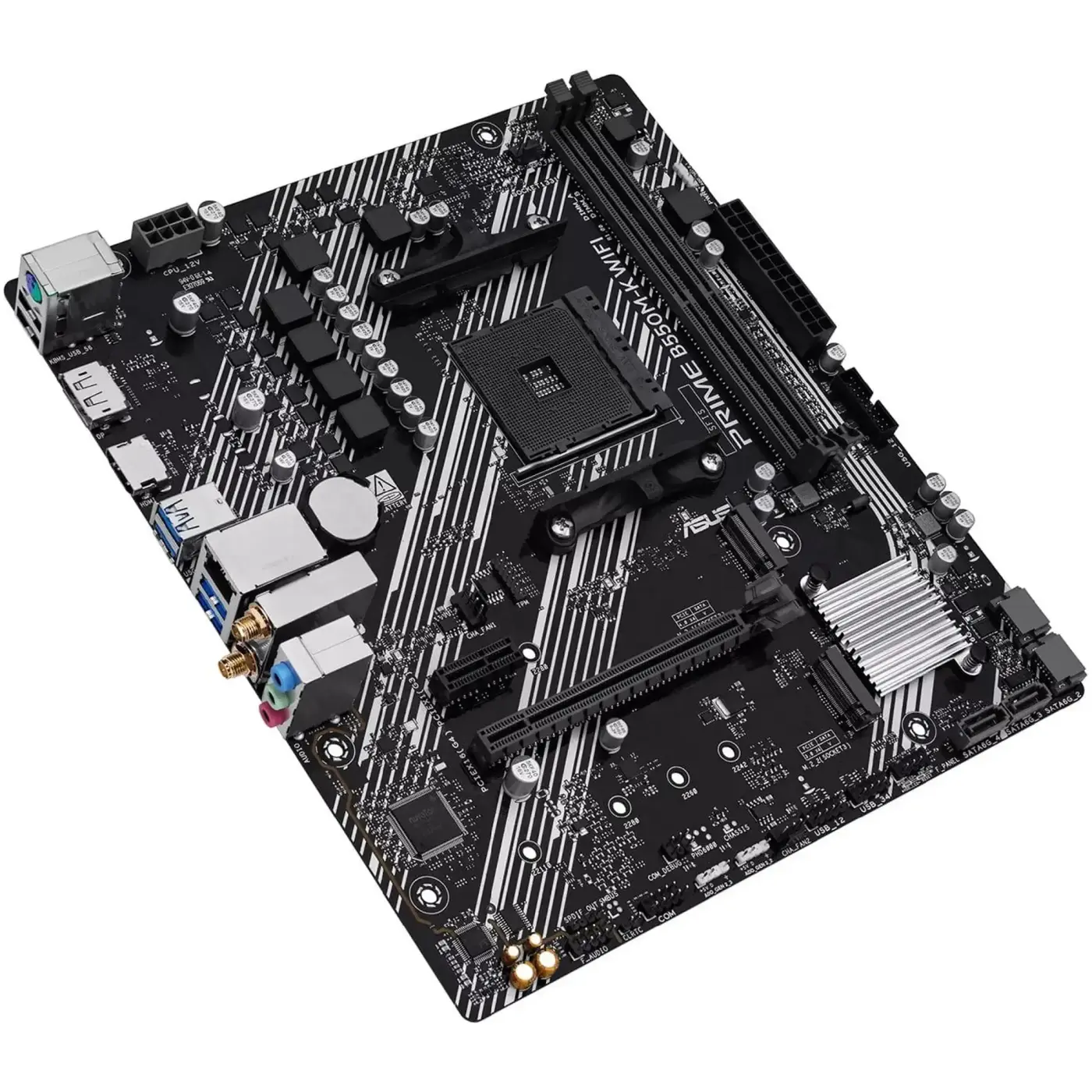 Купити Материнська плата ASUS PRIME B550M-K WIFI (sAM4, AMD B550, DDR4, mATX) - фото 5