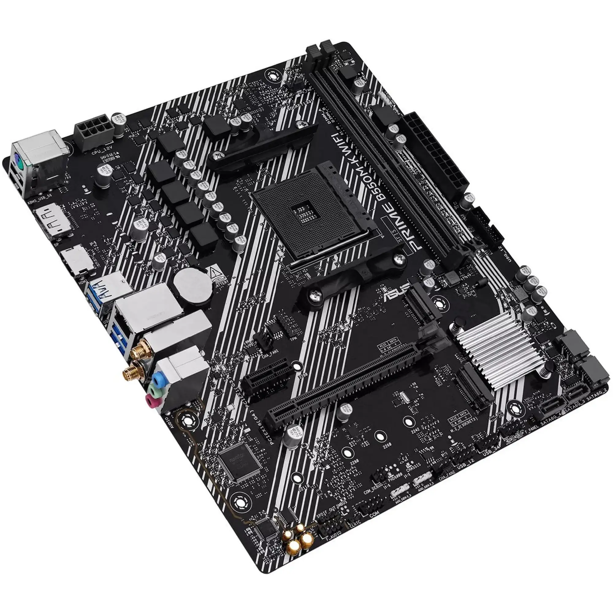 Купити Материнська плата ASUS PRIME B550M-K WIFI (sAM4, AMD B550, DDR4, mATX) - фото 5