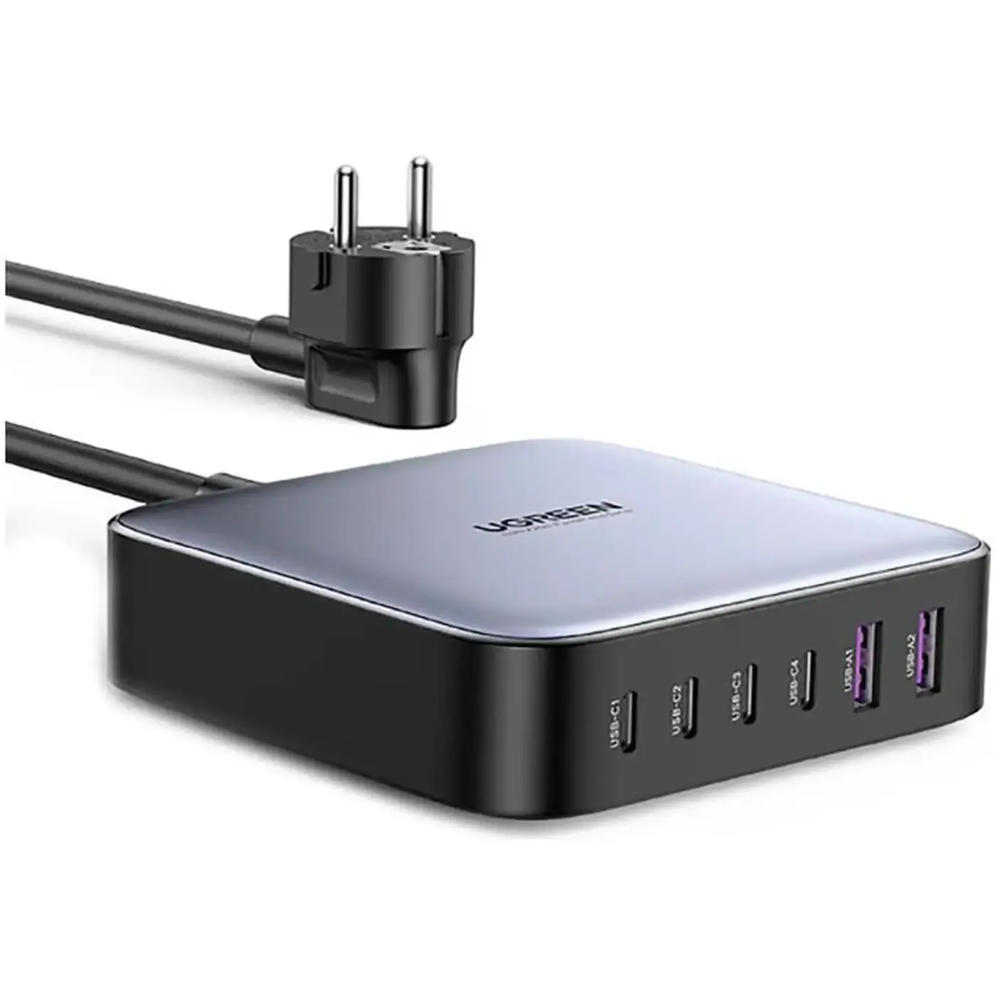 Купить Зарядное устройство Ugreen CD271 6xUSB 200W (4хUSB-C+2xUSB-A) Gan Desktop Fast Charger (40914) - фото 2