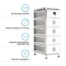 Купити Акумуляторна батарея Solis FlexCore-ID 80kWh 256V 314AH LiFePO4 (FlexCore-ID-80kWh) - фото 2