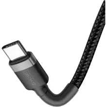 Купити Кабель Baseus Cafule USB-C - USB-C PD2.0 60W 20V 3A 1m Black (CATKLF-GG1) - фото 3