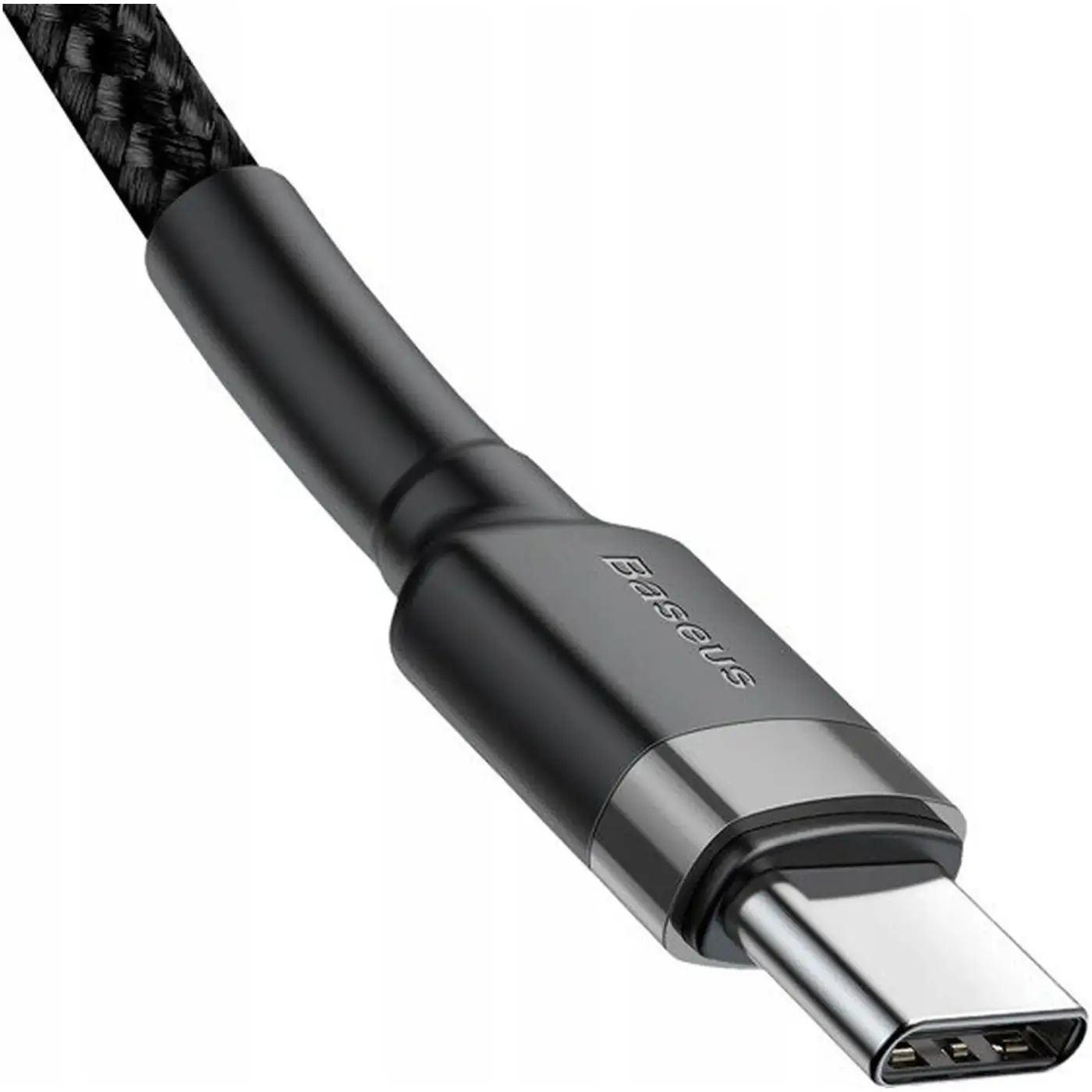 Купити Кабель Baseus Cafule USB-C - USB-C PD2.0 60W 20V 3A 1m Black (CATKLF-GG1) - фото 4
