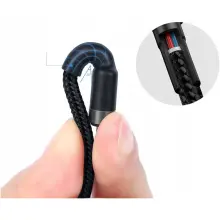 Купити Кабель Baseus Cafule USB-C - USB-C PD2.0 60W 20V 3A 1m Black (CATKLF-GG1) - фото 5