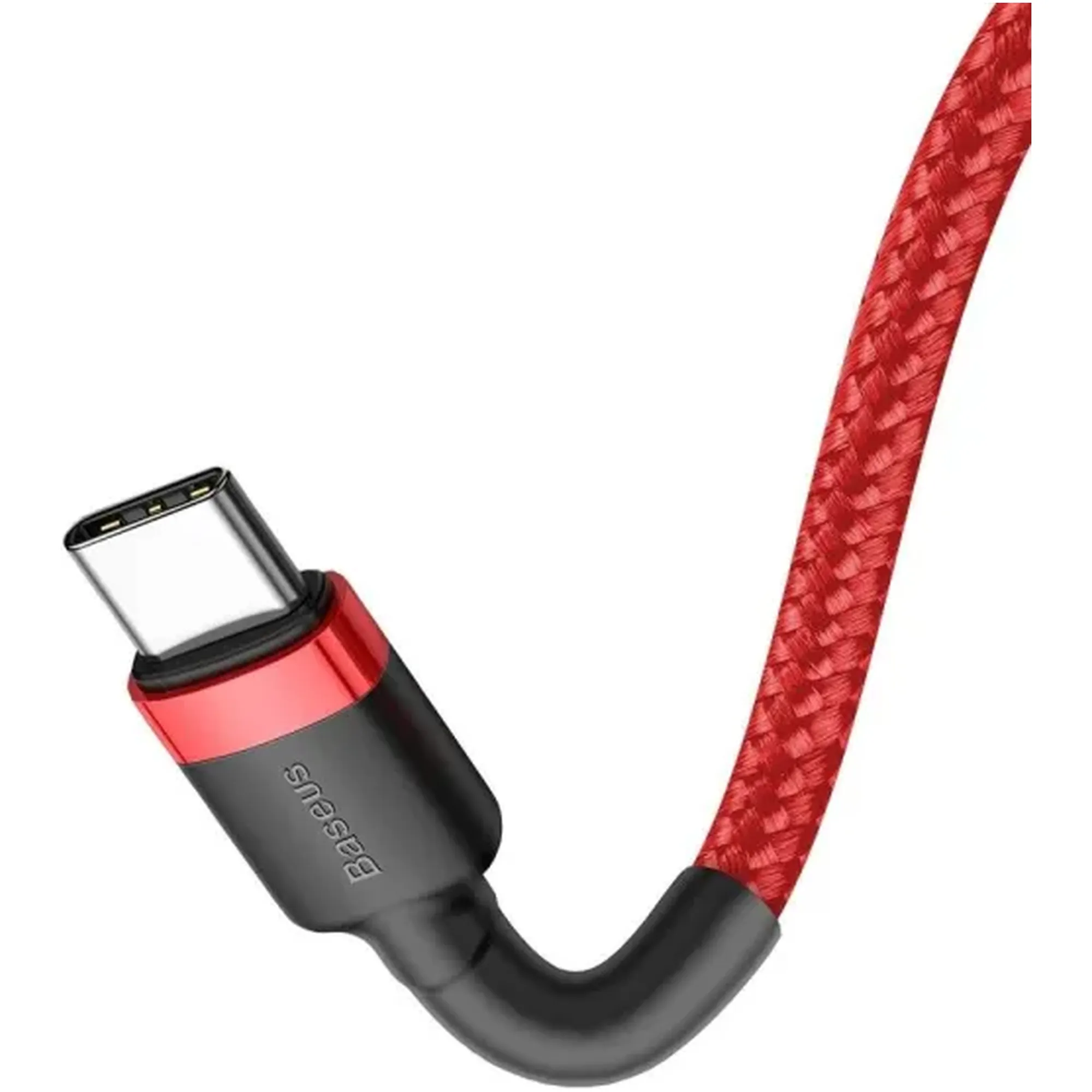 Купити Кабель Baseus Cafule USB-C - USB-C PD2.0 60W 20V 3A 1m Red (CATKLF-G09) - фото 4