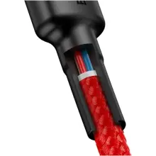 Купити Кабель Baseus Cafule USB-C - USB-C PD2.0 60W 20V 3A 1m Red (CATKLF-G09) - фото 5