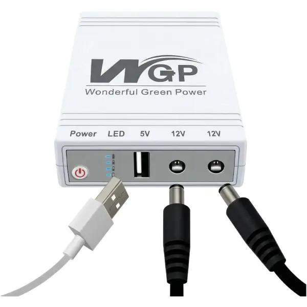 Купити ДБЖ Mini UPS WGP UPS103C 20000mAh 5V/12V/12V, Li-ion 4*4Ah - фото 4