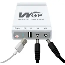 Купити ДБЖ Mini UPS WGP UPS103C 16000mAh 5V/12V/12V, Li-ion 4*4Ah - фото 6