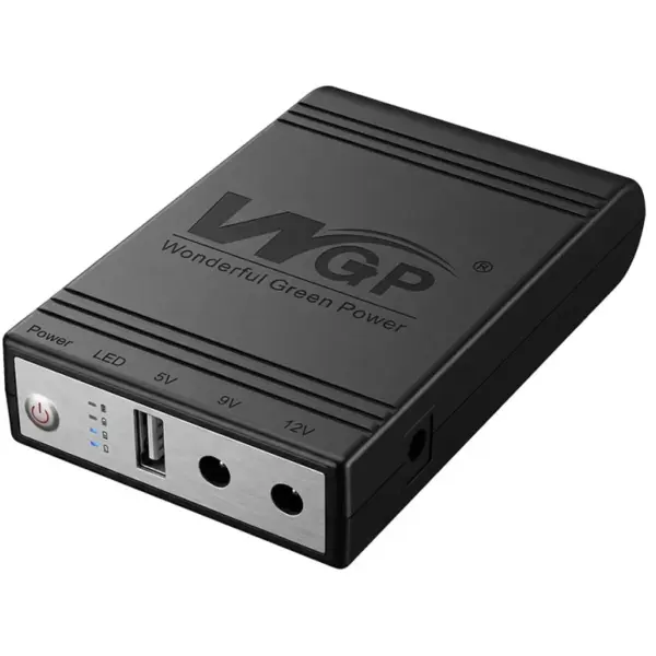 Купити ДБЖ Mini UPS WGP UPS1032 10400mAh 5V/9V/12V, Li-ion 4*2.6Ah - фото 2