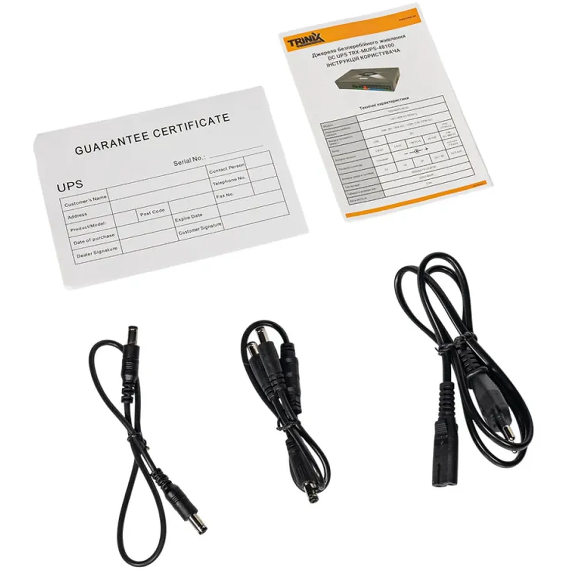 Купити ДБЖ Mini UPS TriniX TRX-MUPS-48100 24000mAh 5V/12V/24V/48V/52V/PoE, LiFePO4 4*6Ah - фото 9