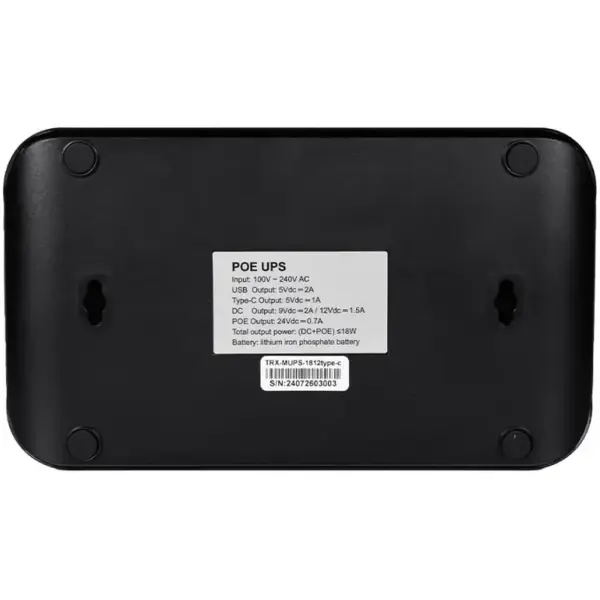 Купити ДБЖ Mini UPS TriniX TRX-MUPS-1812 20000mAh 5V/9V/12V/48V/PoE, LiFePO4 4*5Ah - фото 6