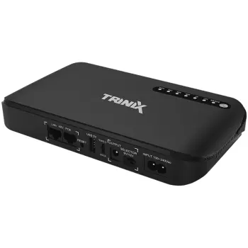 Купити ДБЖ Mini UPS TriniX TRX-MUPS-1812 20000mAh 5V/9V/12V/48V/PoE, LiFePO4 4*5Ah - фото 1