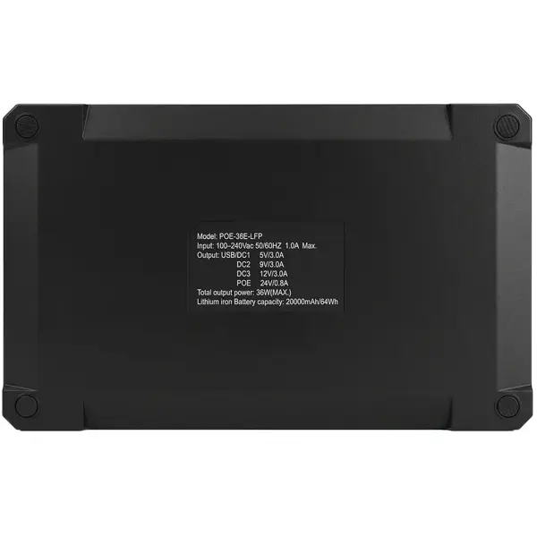 Купити ДБЖ Mini UPS SKE POE-36E-LFP 24V 20000mAh 5V/9V/12V/24V/PoE, LiFePO4 4*5Ah - фото 9