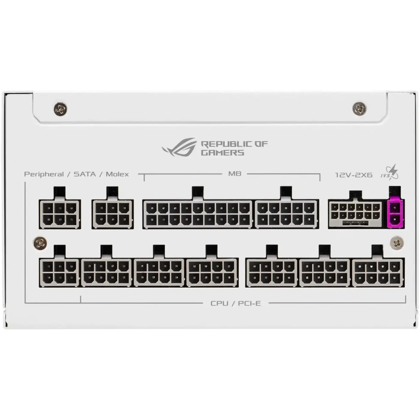Купить Блок питания ASUS ROG Strix 1000W Platinum (ROG Equalizer) White Edition (90YE00W9-B0NA00) - фото 3