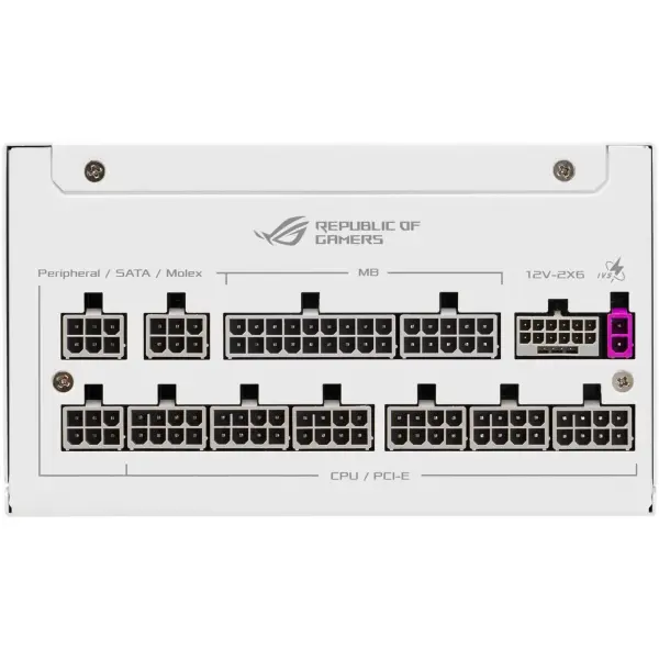 Купить Блок питания ASUS ROG Strix 1000W Platinum (ROG Equalizer) White Edition (90YE00W9-B0NA00) - фото 3