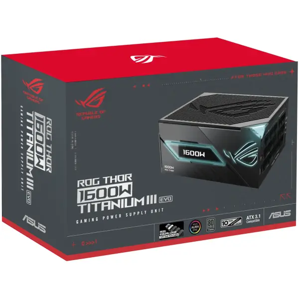 Купить Блок питания Asus ROG Thor 1600W Titanium III EVO (90YE00VB-B0NA00) - фото 11