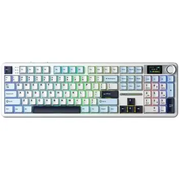 Купити Клавиатура Aula F108 Pro Reaper Switch USB/Bluetooth/2.4G White (6978080501318) - фото 1