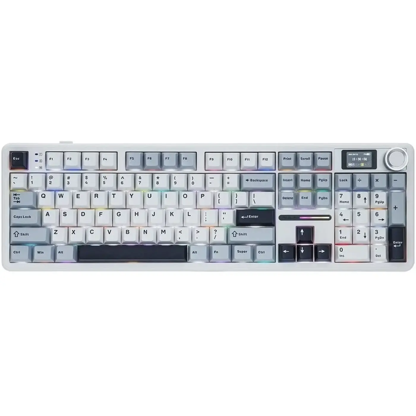 Купити Клавиатура Aula F108 Pro Reaper Switch USB/Bluetooth/2.4G White (6978080501318) - фото 4