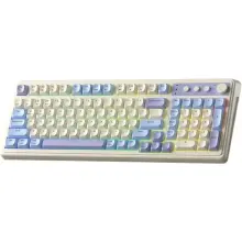 Купити Клавиатура Aula S99 Wireless/Bluetooth/USB UA White/Purple (6948391209906) - фото 2