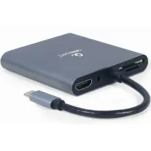 Купити Концентратор Cablexpert USB-C 6-in-1 (A-CM-COMBO6-01) - фото 2