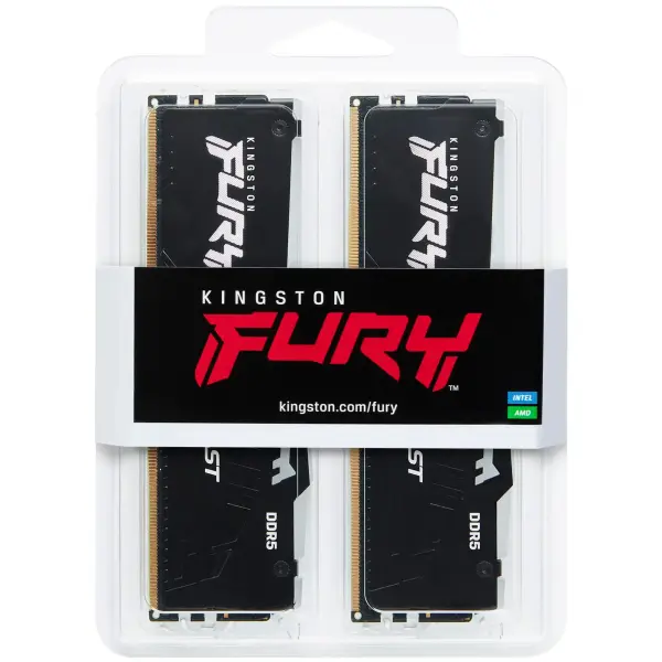 Купити Модуль пам'яті Kingston FURY Beast Black RGB DDR5-6000 64GB (2x32GB) (KF560C36BBE2AK2-64) - фото 4