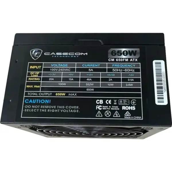 Купить Блок питания Casecom 650W 120mm Modular Box (CM 650FM ATX) - фото 4