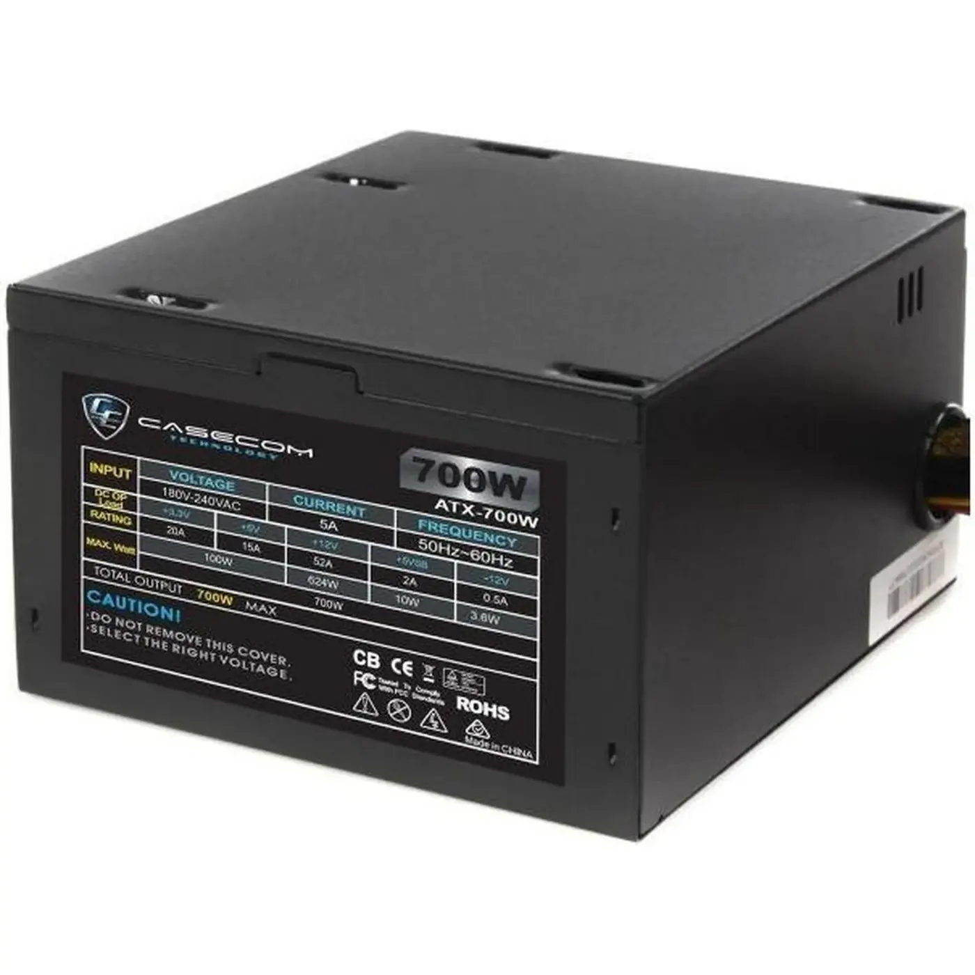 Купить Блок питания Casecom 700W 120mm 4хSATA Bulk (CM 700 ATX) - фото 2