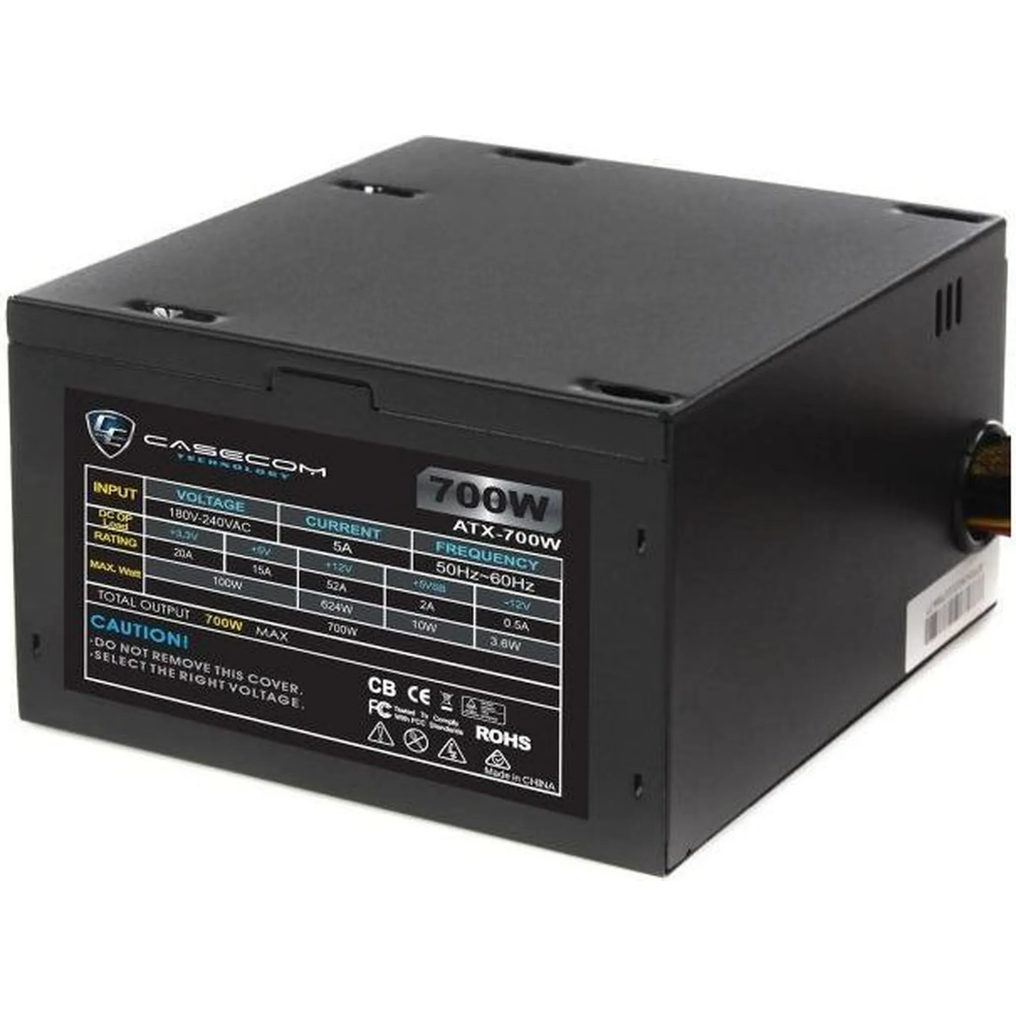 Купить Блок питания Casecom 700W 120mm 4хSATA Bulk (CM 700 ATX) - фото 2