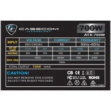 Купить Блок питания Casecom 700W 120mm 4хSATA Bulk (CM 700 ATX) - фото 3