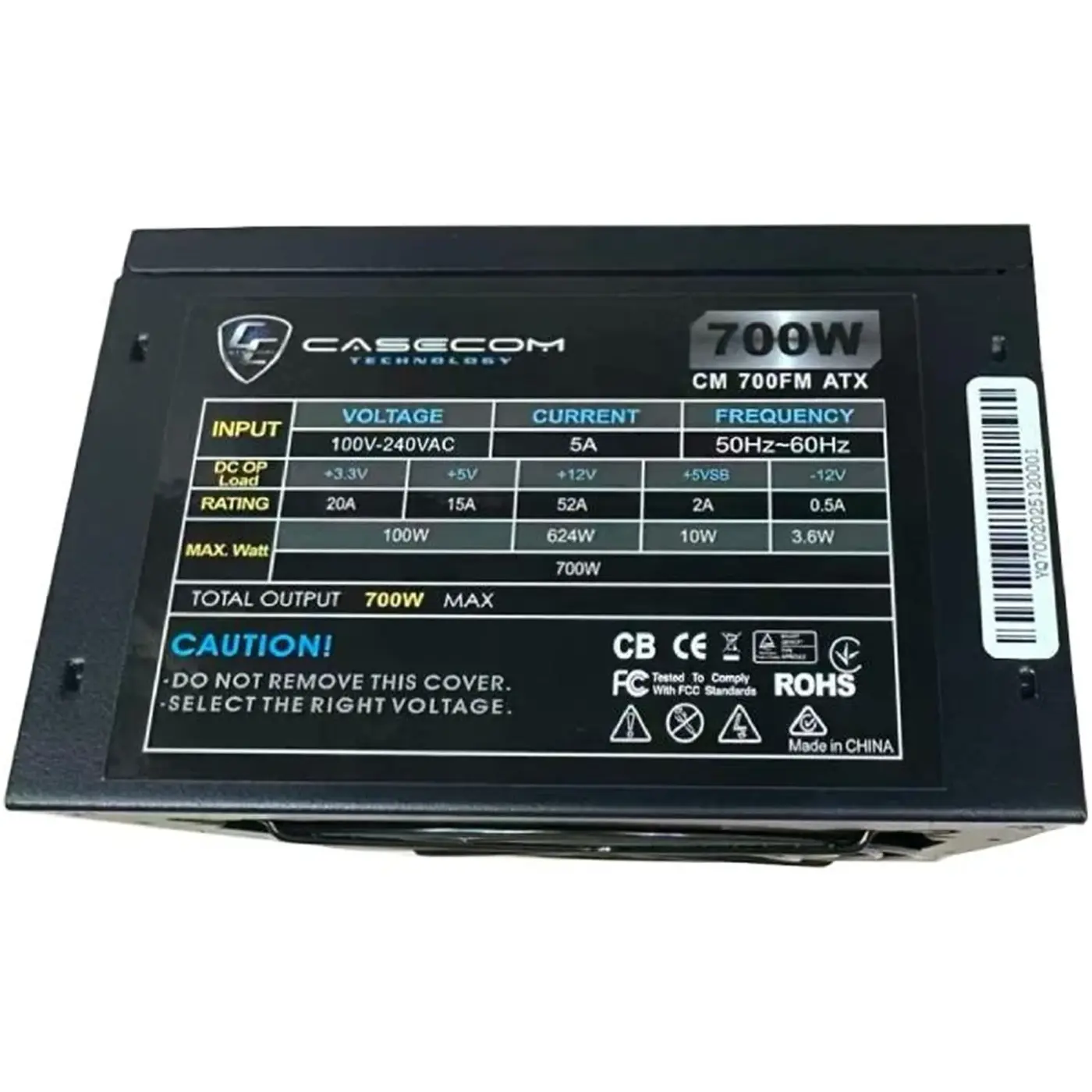 Купить Блок питания Casecom 700W 120mm Modular Box (CM 700FM ATX) - фото 4