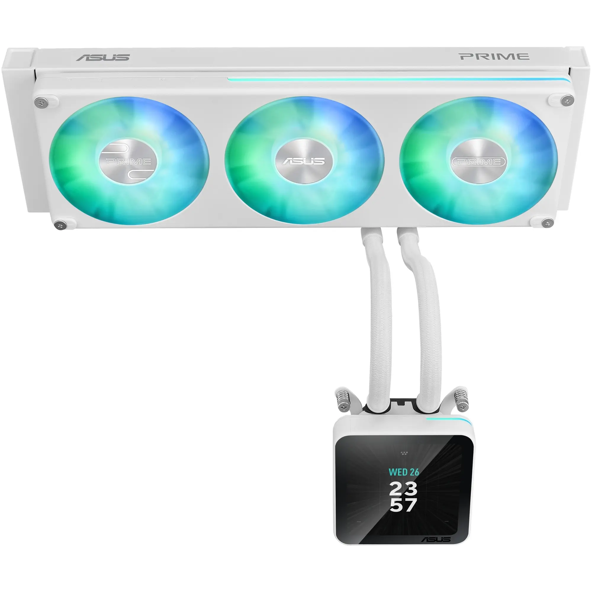 Купить Система водяного охлаждения ASUS Prime SLC II 360 ARGB LCD White (90RC01W2-B0EAY0) - фото 2