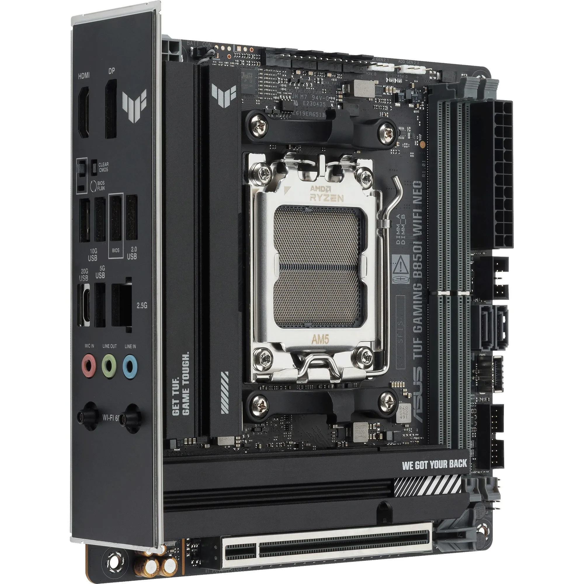 Купить Материнская плата ASUS TUF GAMING B850I WIFI NEO (sAM5, AMD B850, DDR5, Mini-ITX) - фото 2