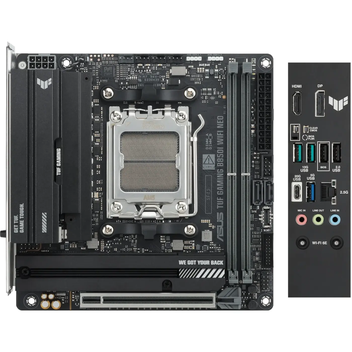 Купить Материнская плата ASUS TUF GAMING B850I WIFI NEO (sAM5, AMD B850, DDR5, Mini-ITX) - фото 4