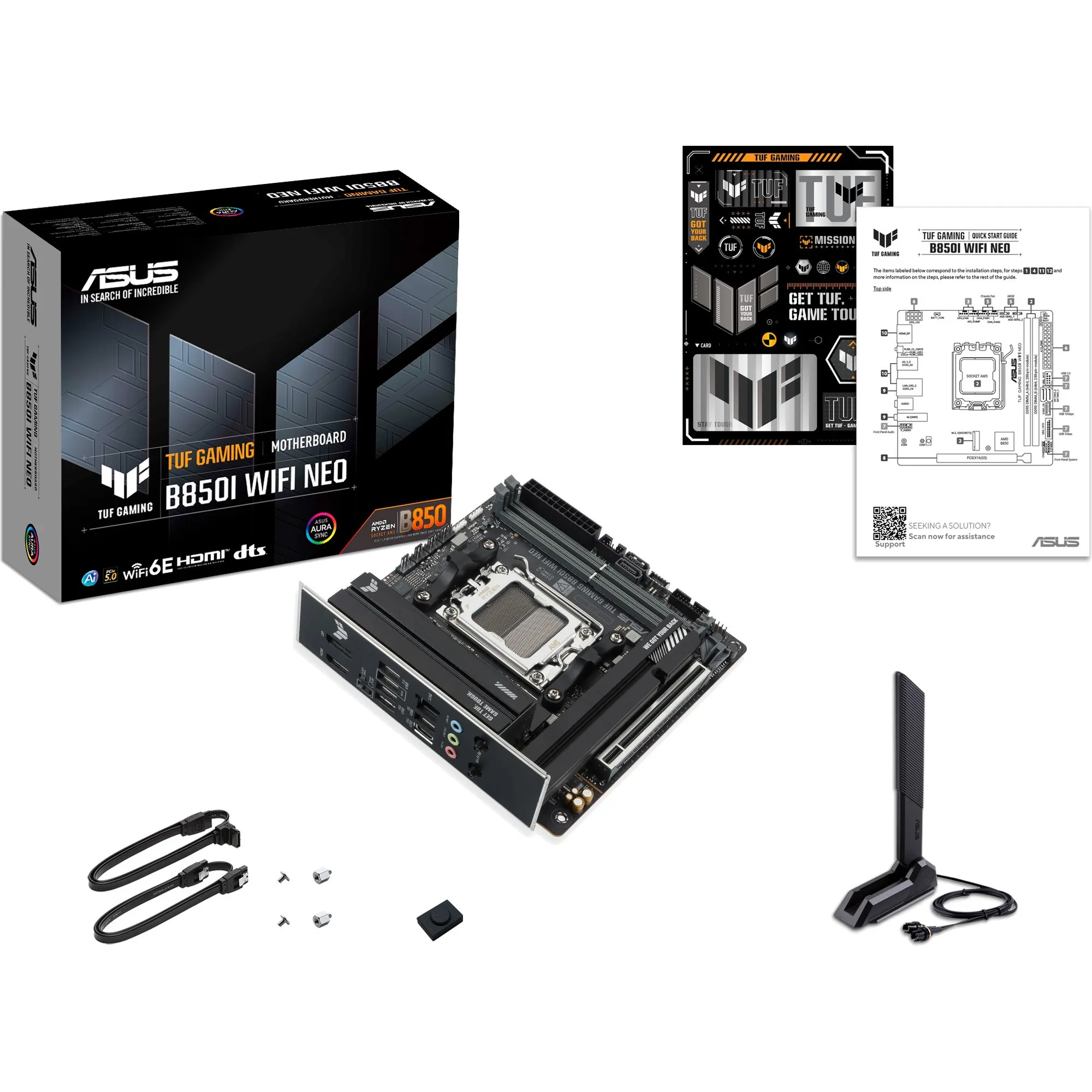 Купить Материнская плата ASUS TUF GAMING B850I WIFI NEO (sAM5, AMD B850, DDR5, Mini-ITX) - фото 8