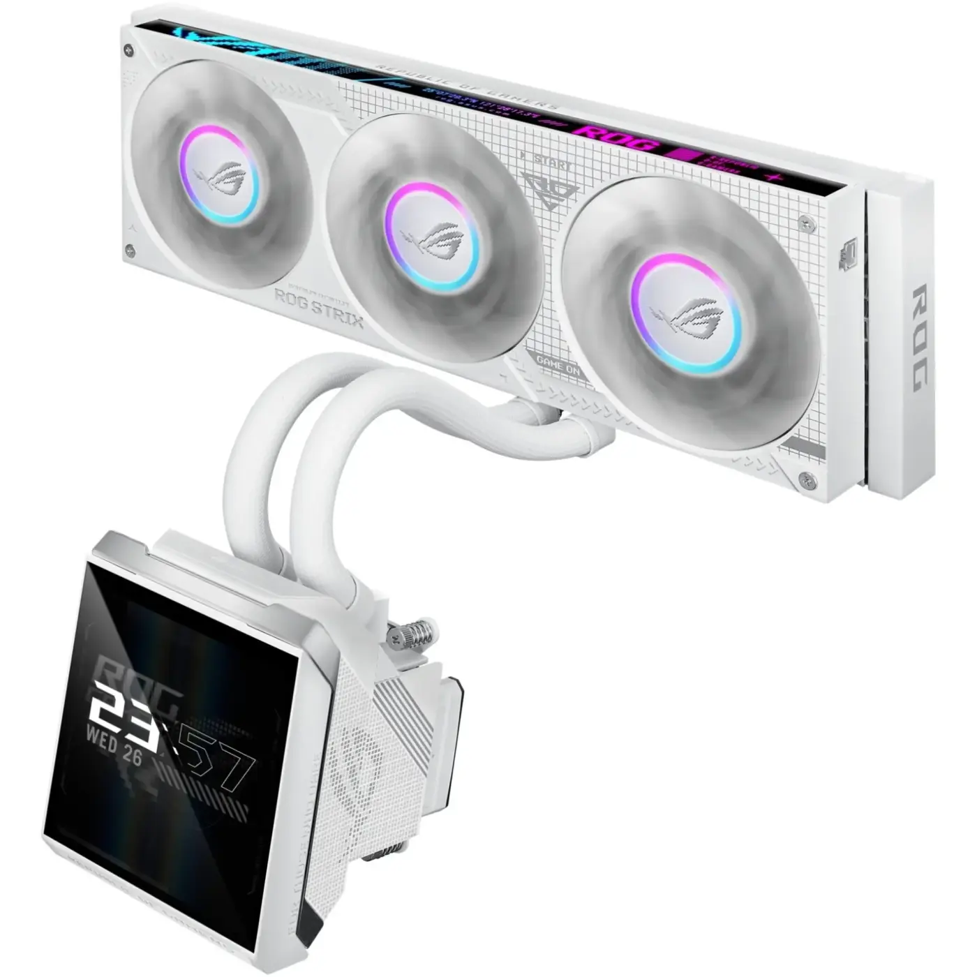 Купить Система водяного охлаждения ASUS ROG Strix SLC IV 360 ARGB LCD White  (90RC01S2-B0EAY0) - фото 1