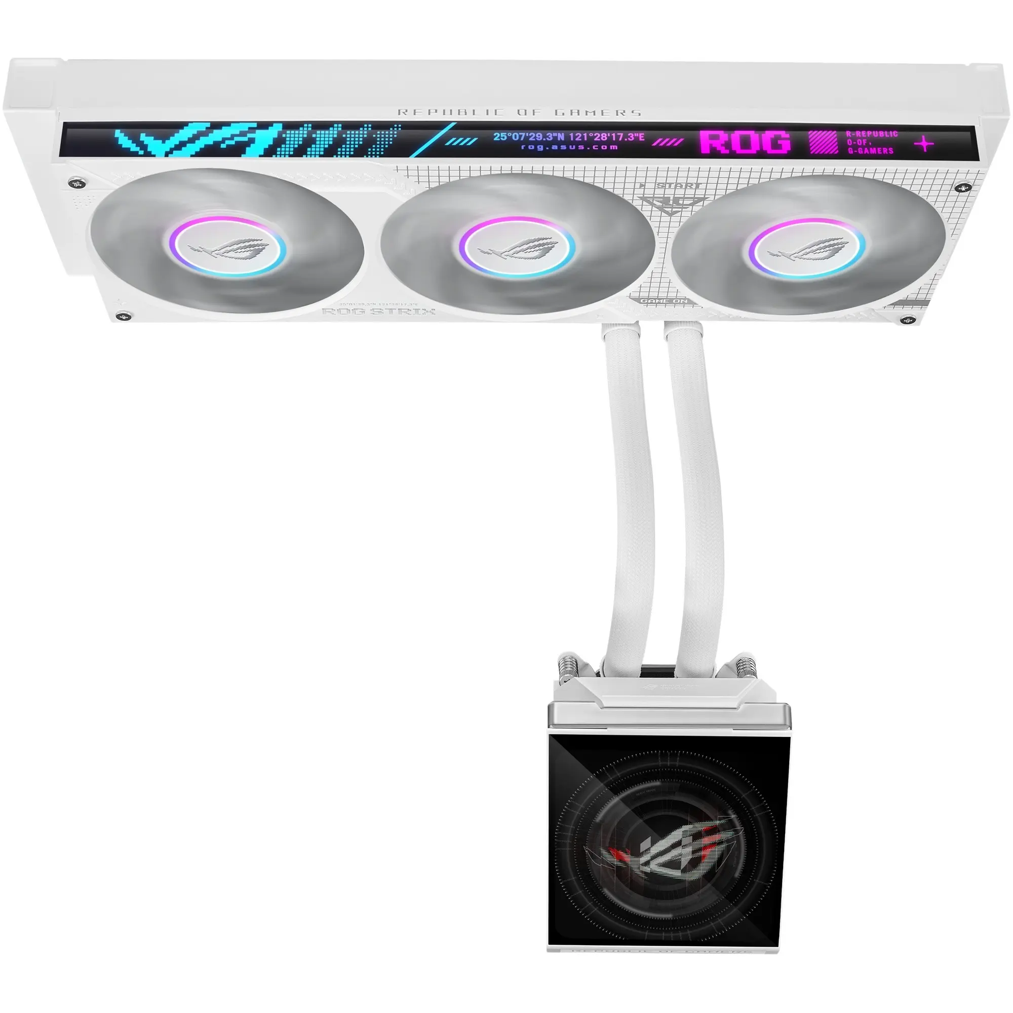 Купить Система водяного охлаждения ASUS ROG Strix SLC IV 360 ARGB LCD White  (90RC01S2-B0EAY0) - фото 2