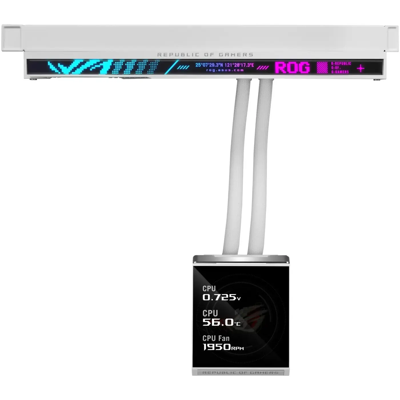 Купить Система водяного охлаждения ASUS ROG Strix SLC IV 360 ARGB LCD White  (90RC01S2-B0EAY0) - фото 4