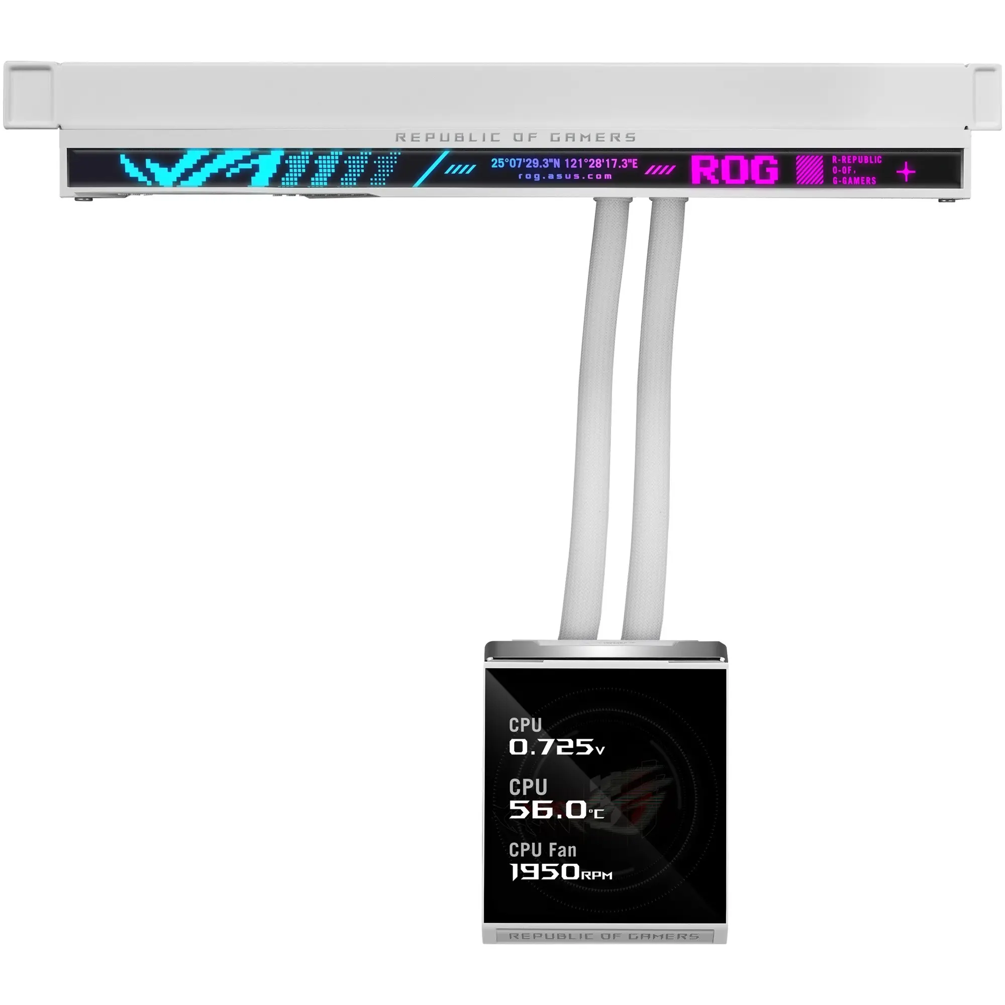 Купить Система водяного охлаждения ASUS ROG Strix SLC IV 360 ARGB LCD White  (90RC01S2-B0EAY0) - фото 4