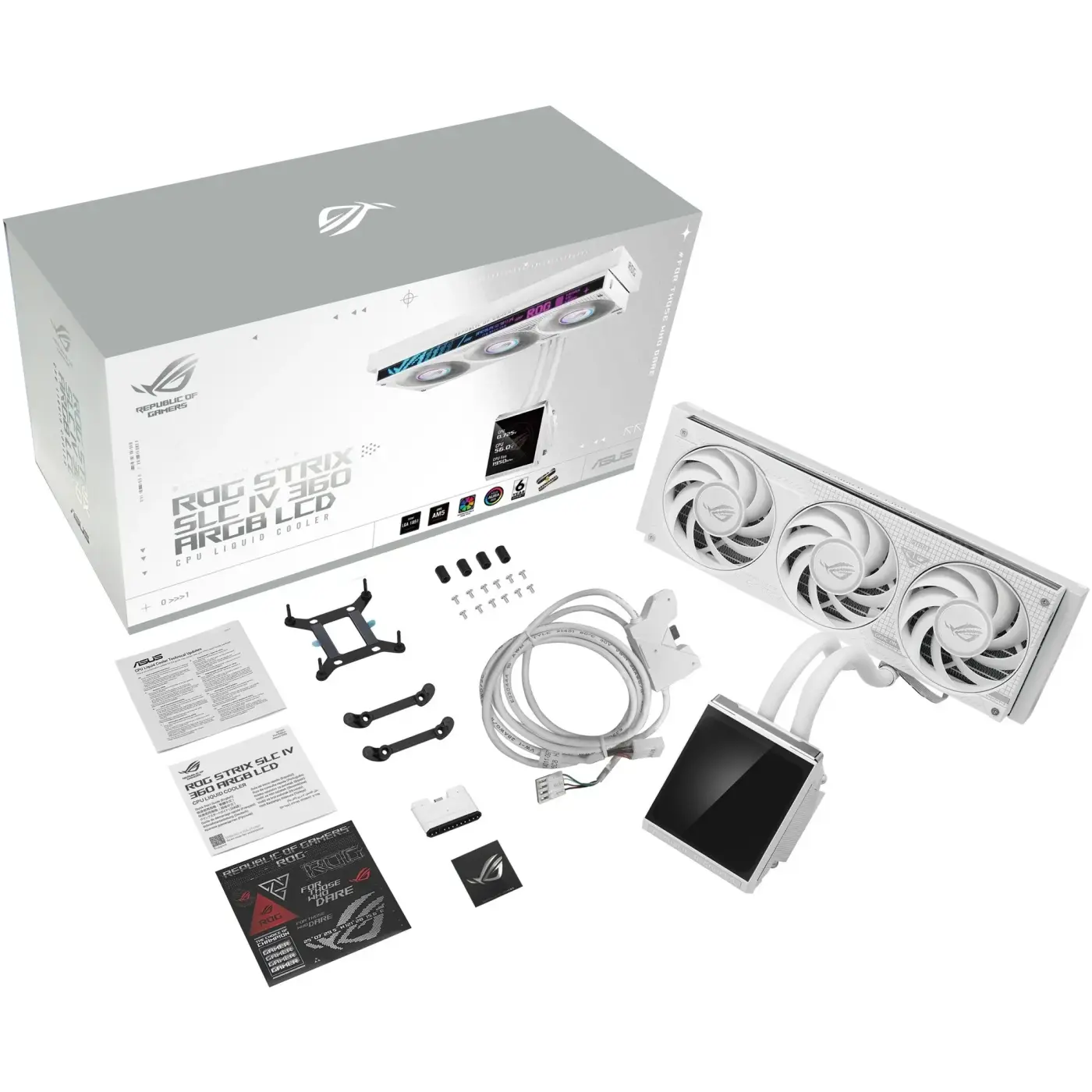 Купить Система водяного охлаждения ASUS ROG Strix SLC IV 360 ARGB LCD White  (90RC01S2-B0EAY0) - фото 15