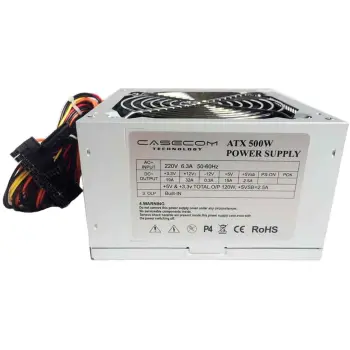 Купить Блок питания Casecom 500W 120mm 2хSATA Bulk (CM 500 ATX) - фото 1