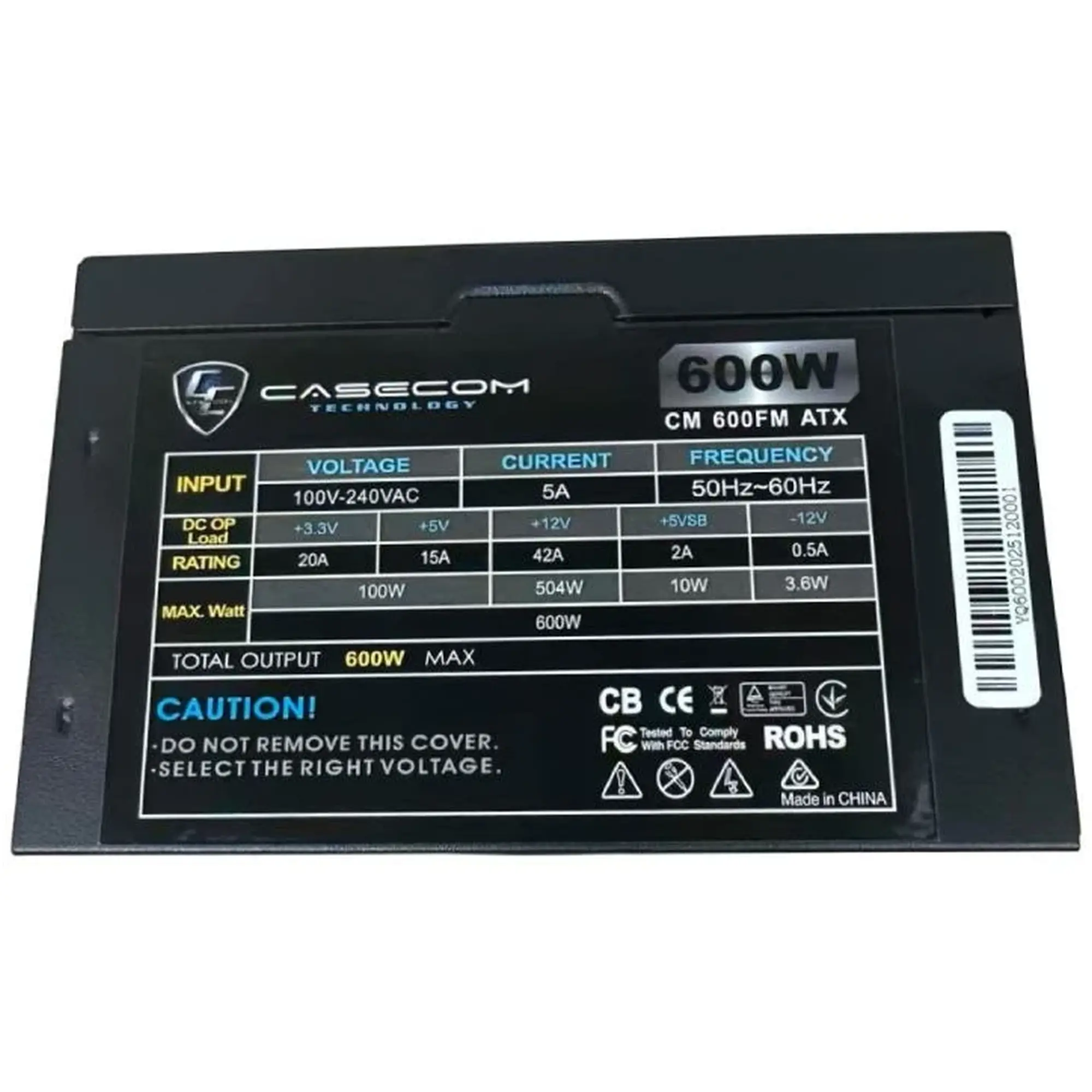 Купить Блок питания Casecom 600W  120mm Modular Box (CM 600FM ATX) - фото 4