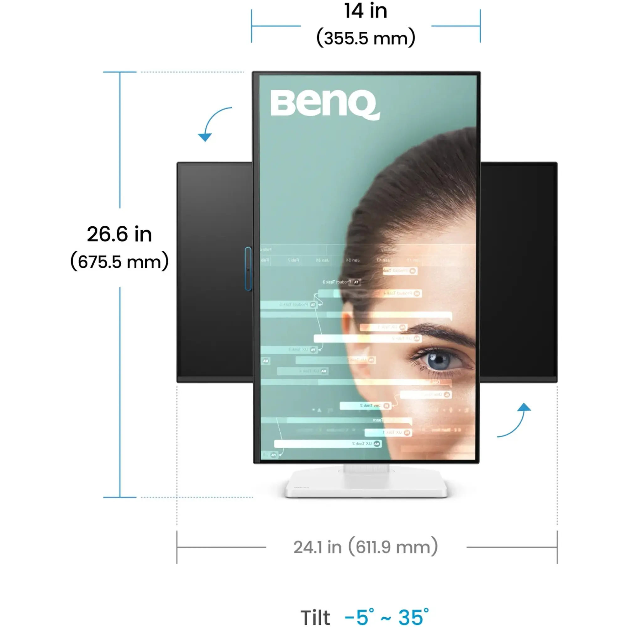 Купити Монітор 27" BenQ GW2790TC (9H.LNSLA.TBE) - фото 11