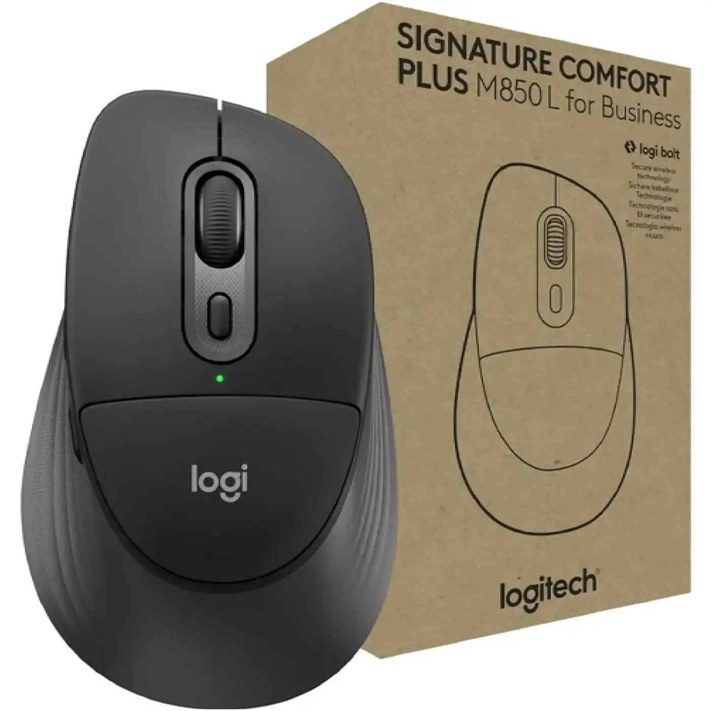 Купить Мышь Logitech Signature Comfort Plus M850L Wireless/USB-C for Business Graphite (910-007704) - фото 2