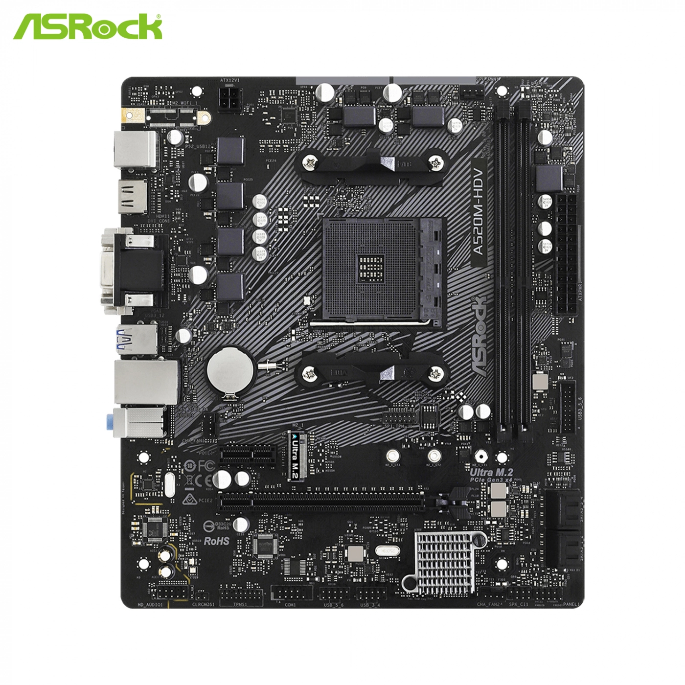 Купить Материнская плата ASRock A520M-HDV - фото 2