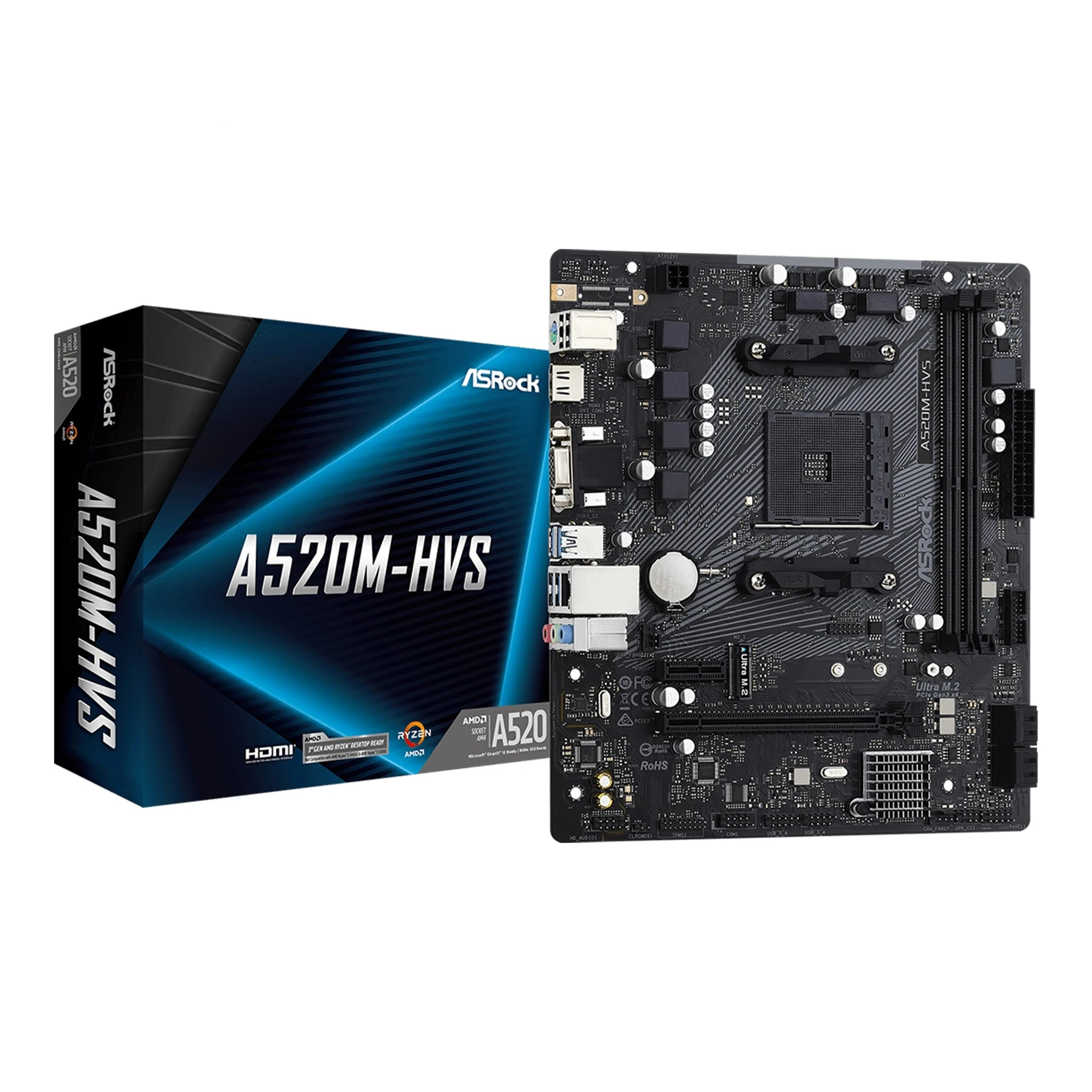 Купити Материнська плата ASRock A520M-HVS - фото 1