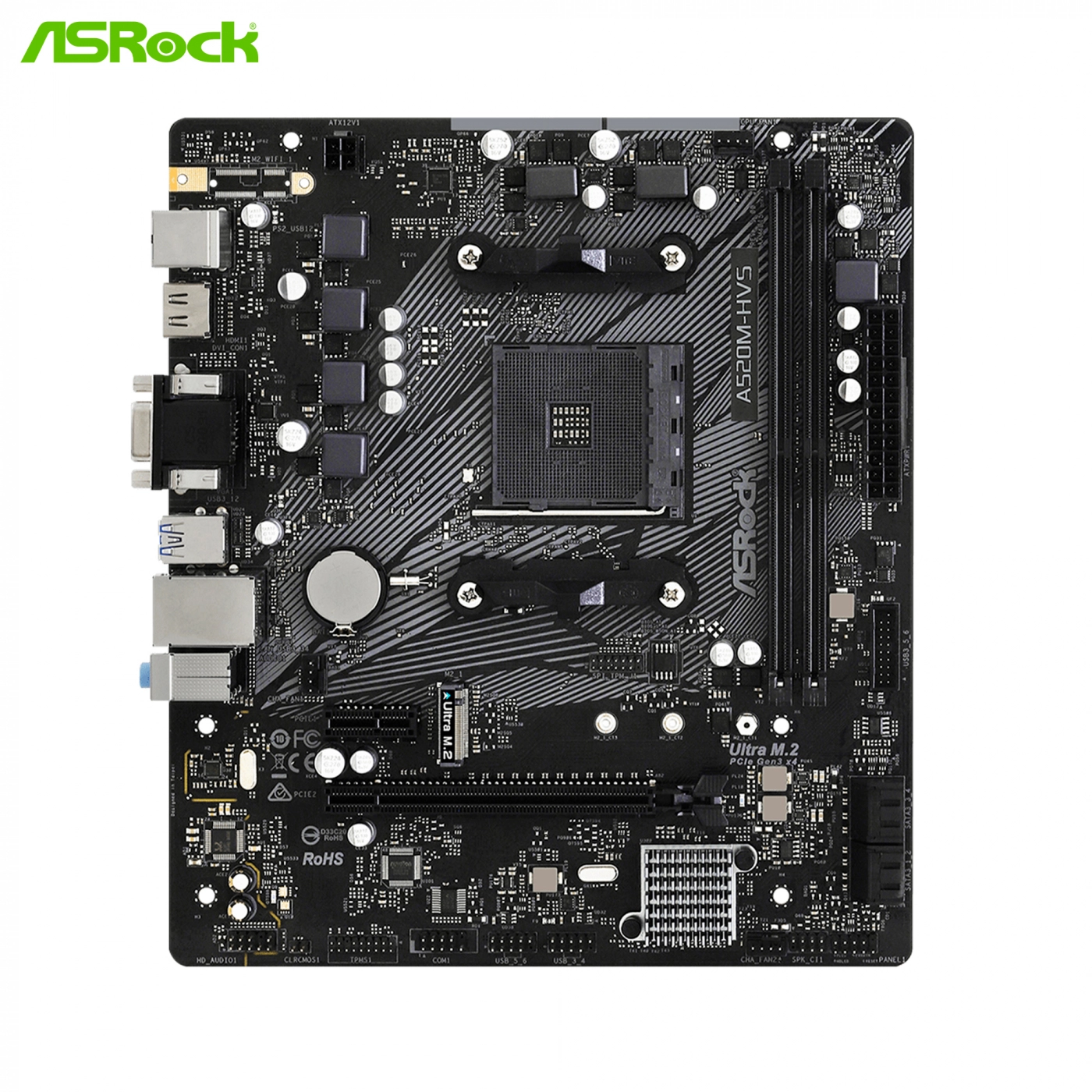 Купити Материнська плата ASRock A520M-HVS - фото 2