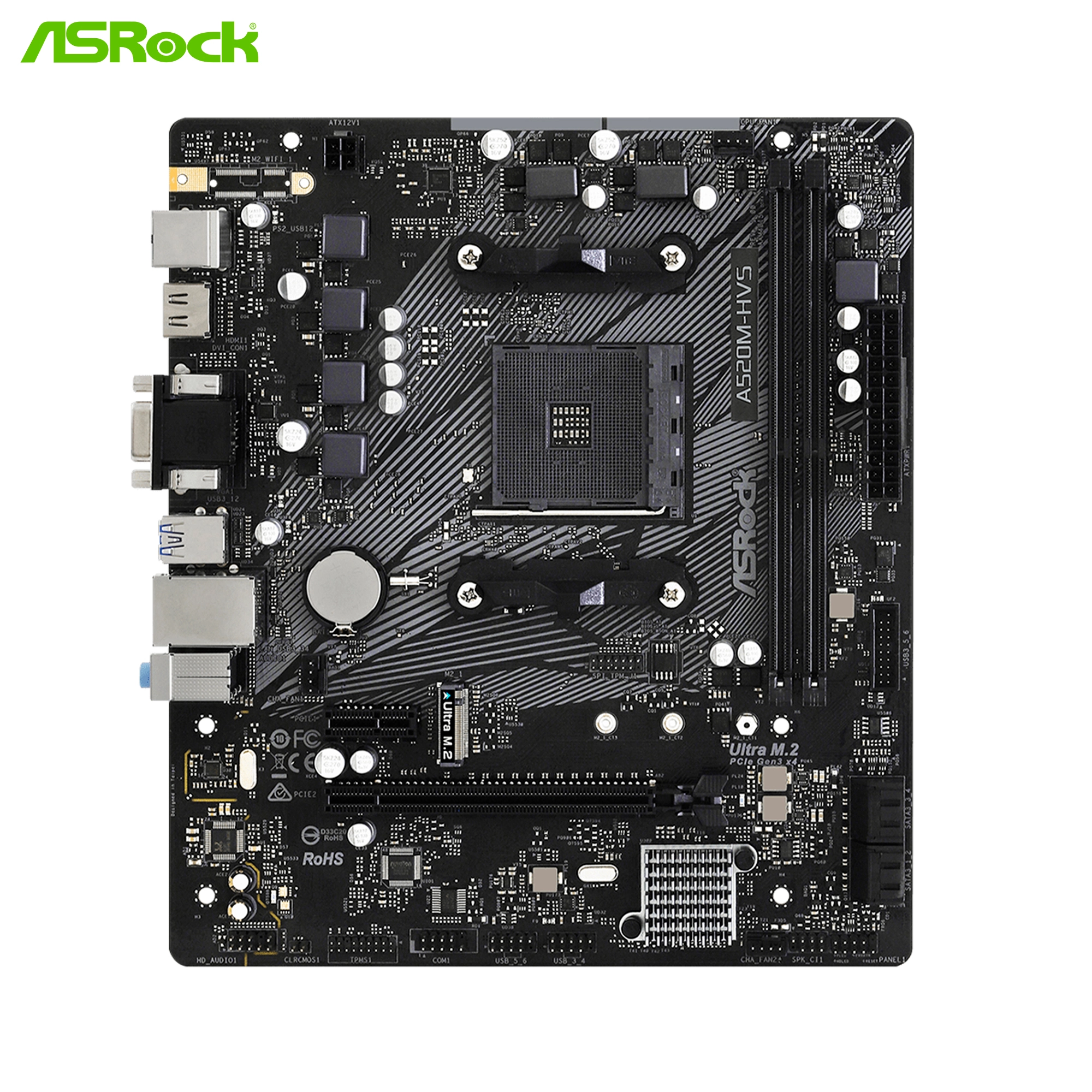 Купити Материнська плата ASRock A520M-HVS - фото 2