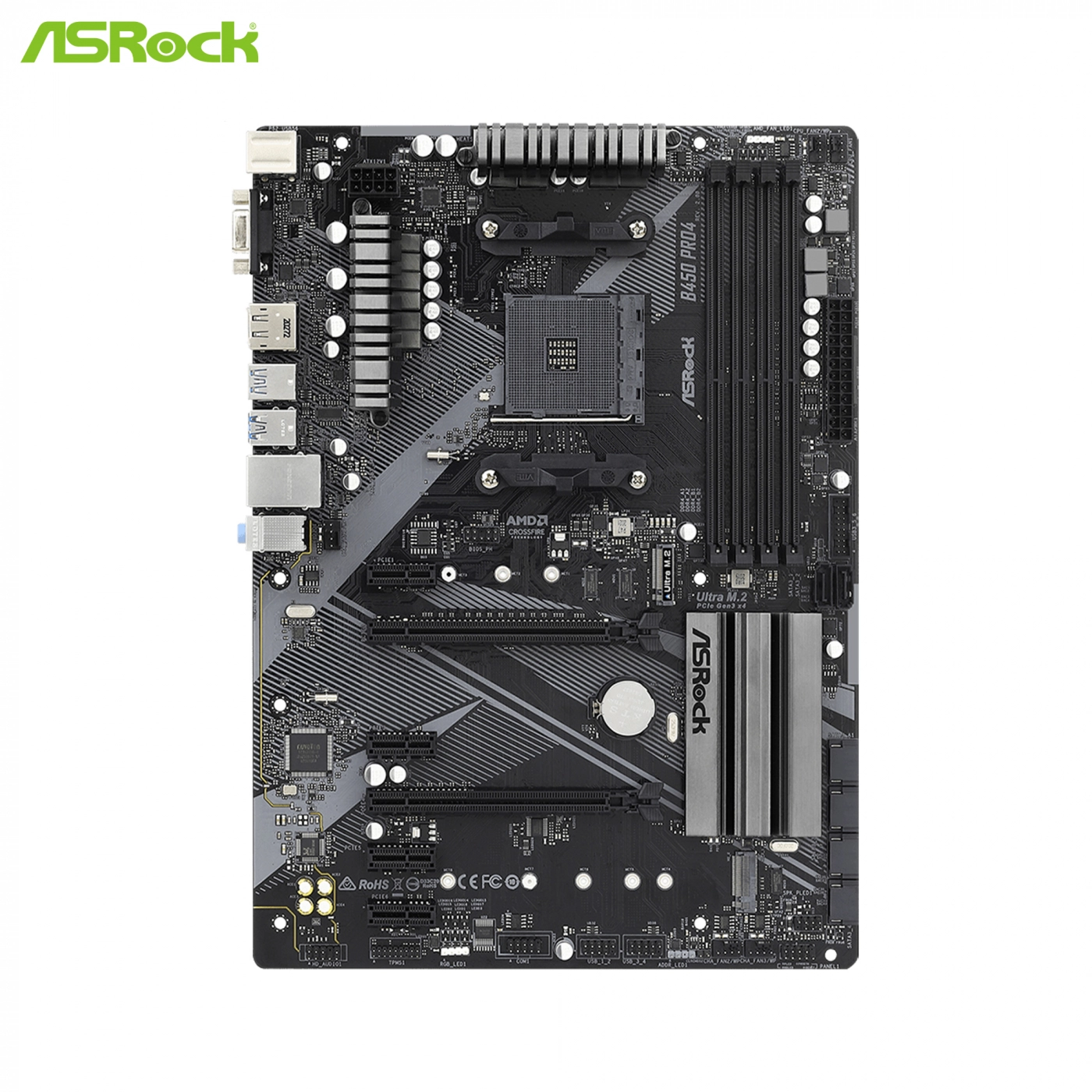 Купить Материнская плата ASRock B450 Pro4 R2.0 - фото 2